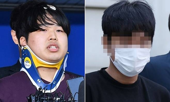 텔레그램 ‘박사방’ 운영자 조주빈(왼쪽)과 ‘웰컴투비디오(W2V)’ 운영자 손정우. 연합뉴스