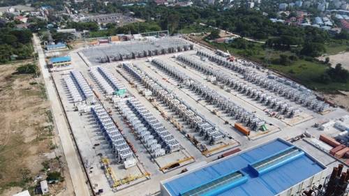 가동 중단된 걸로 알려진 양곤 따케타 구에 있는 LNG 발전소 SNS 캡처