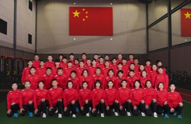 중국 쇼트트랙 대표팀. ⓒ 중국빙상경기연맹