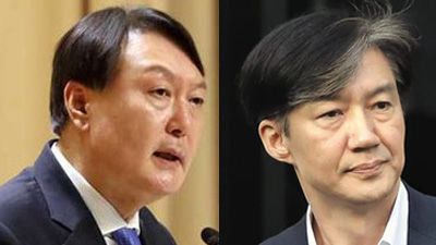 윤석열 전 검찰 총장(왼쪽), 조국 전 법무부 장관./조선DB