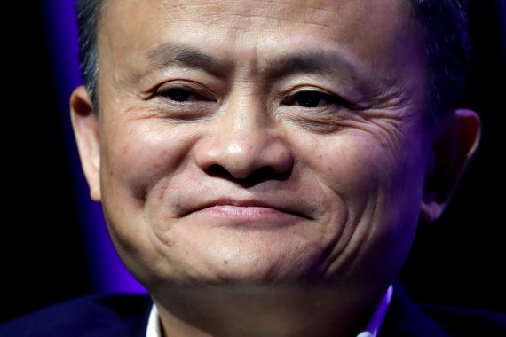 FILE PHOTO: Founder and Chairman of Chinese internet giant Alibaba Jack Ma gives a speech at Paris' high profile startups and high tech leaders gathering, Viva Tech, in Paris, France May 16, 2019. REUTERS/Charles Platiau/File Photo /REUTERS/뉴스1 /사진=뉴스1 외신화상