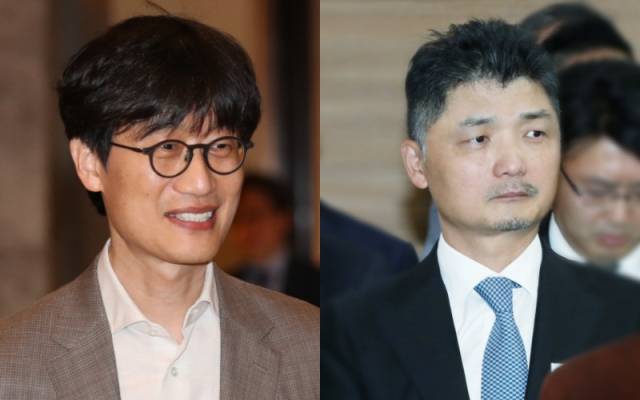 이해진 네이버 글로벌투자책임자(GIO)와 김범수 카카오 이사회 의장