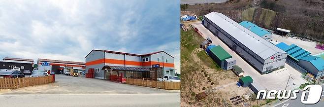전북 정읍시 소재 ㈜두손푸드(왼쪽)와 두루텍㈜이 전라북도 유망중소기업에 선정됐다.  © 뉴스1