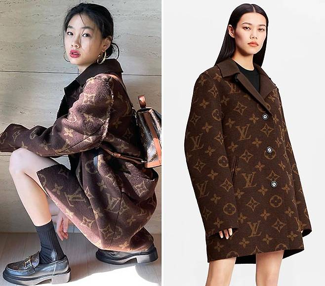모델 겸 배우 정호연/사진=정호연 인스타그램, 루이 비통(Louis Vuitton)