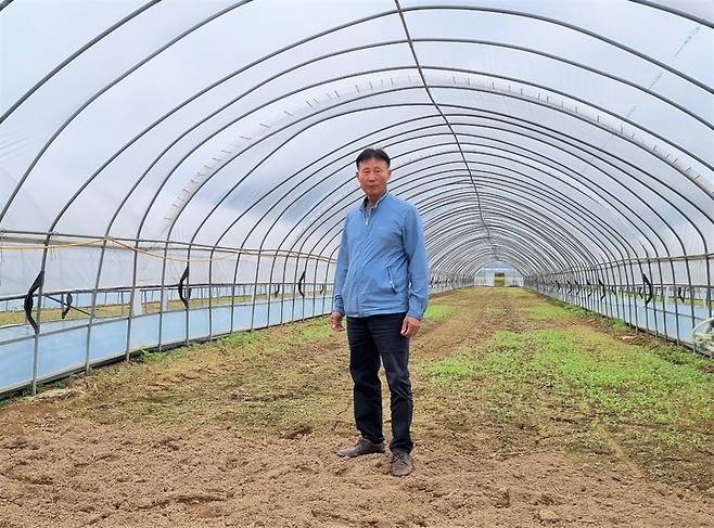 2021년 천안시 최고 농업인으로 선정된 김학근씨.(사진=천안시 제공) *재판매 및 DB 금지