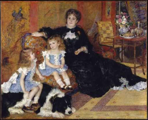 ‘샤르팡티에 부인과 그의 아이들 (1878). 메트로폴리탄박물관 제공