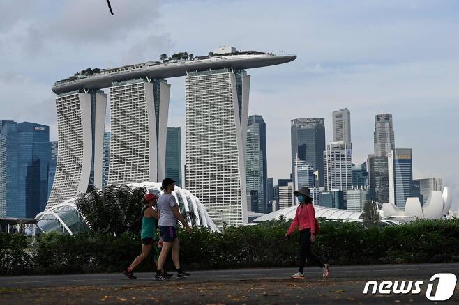 싱가포르 마리나베이샌즈 건물. © AFP=뉴스1
