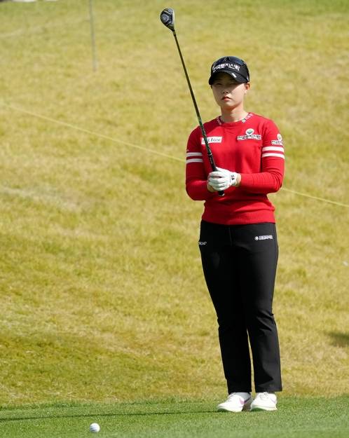 2021년 미국여자프로골프(LPGA) 투어 BMW 레이디스 챔피언십 연장전에서 고진영과 우승을 다툰 임희정 프로. 사진제공=BMW 코리아