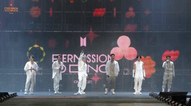 Screen capture of BTS’ online concert (provided by BigHit Music)