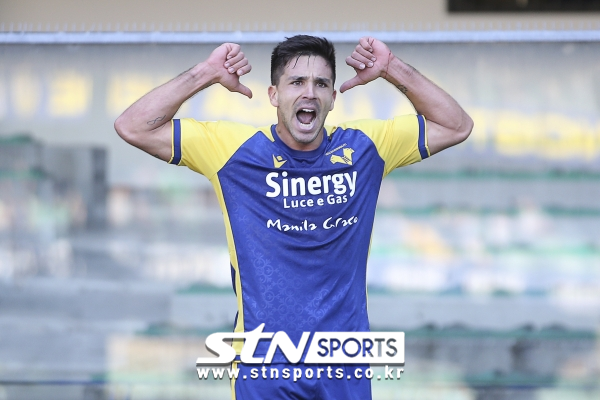 '아들 시메오네' 엘라스 베로나 공격수 지오반니 시메오네. 사진|뉴시스/AP