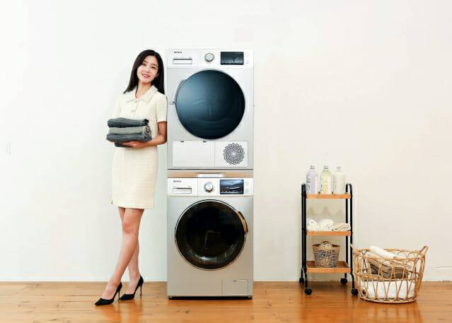 위니아딤채가 좁은 공간에서도 강력한 세탁과 건조를 한 번에 해결해주는 '위니아 스마트 패키지'를 출시했다.(사진=위니아딤채)