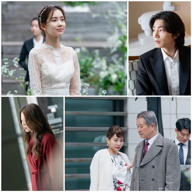 Umizaru (Shin Hyun-bin), a JTBC drama The Man Who Likes You (played by Yoo Bo-ra/directed by Lim Hyun-wook), will show off her neat appearance in a pure white Wedding Dress.Wedding ceremony of Umizaru and Woo Jae (played by Kim Jae-young) will finally be held on the Who Likes You, which will air on November 4.Umizaru and Woo Jae were preparing to study abroad during their college years and reported marriage first, but they could not raise the ceremony.In fact, Woo Jae fell in love with Go Hyun-jung, an acquaintance of Umizaru, and left for Ireland, and Umizaru, who did not know this at all, was greatly hurt by giving up his dream of studying in Germany.In the 7th episode of the previous day, Woo Jae said, Lets go on a honeymoon with a wedding ceremony.Umizaru even asked Jeong Eun (Kim Ho-jung), director of the Fine Gallery, to rent the exhibition hall for Wedding ceremony, and Woo Jae also accepted it.But there is no right by Umizaru, who wears a Wedding Dress in a public still cut; the right-hander is wearing a tuxedo, but staring far from the other space, not the ceremony.Also, Umizarus mother Jung Yeon (Seo Jeong-yeon) and grandfather Gwangmo (Lee Ho-jae) are also dressed as guests, but they are nervous with some uneasy eyes.In addition, the appearance of Go Hyun-jung, who seems to watch Wedding ceremony outside without entering the ceremony, is also caught and tense.The story of the complicated heart of Umizarus Wedding ceremony with Woojae, and the drama that watches the old lovers Wedding ceremony, will be released on the air at 10:30 pm on the 4th.