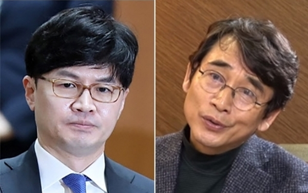 한동훈 검사장(왼쪽)과 유시민 노무현재단 이사장  - 연합뉴스·유시민의 알릴레오 유튜브 캡처