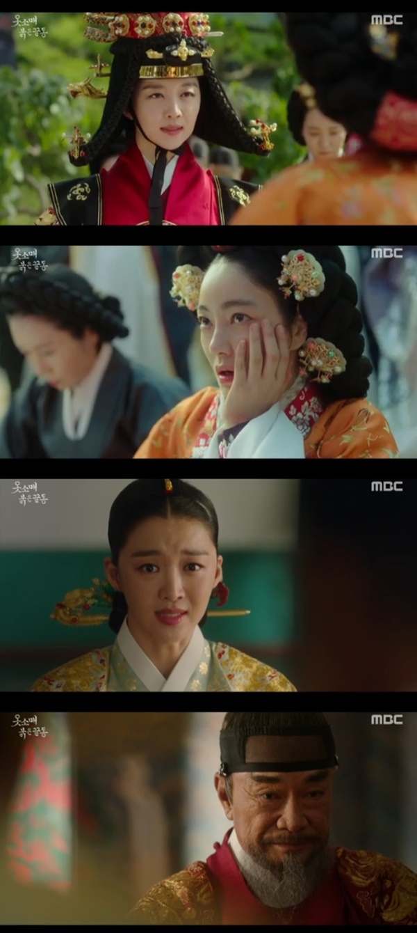 Sleeves in clothes Jang Hee-jin slaps Seo Hyo-rim in the faceIn MBCs gilt drama Red End of Clothes Retail (playplayed by Jeong Hae-ri and director Jung Ji-in, hereinafter referred to as Sleeves of Clothes), which was broadcast on the 27th, Jung-jeon Kim (Jang Hee-jin) had a conflict with Hwawan Ongju (Seo Hyo-rim).On this day, Kim witnessed Hwawan Ongju, who boasted of silk brought in from the Qing Dynasty.What the hell did I do wrong, I insult and humiliate you, I will go to Mama and tell you, said Hua Wan-jung, who, however, hit the slap of Hua Wan-jung without hesitation.After visiting Yeongjo, Jungjeon Kim said, After becoming a queen at 15 years, there were many difficult things.I hesitated to see if it was right for a seven-year-old new mother to be a mother, and I have forgotten the obligation and responsibility to be a mother. If you are a woman of Joseon, you should wear silk produced in Joseon, but Hwawan Yongju boasted of silk brought in from the Qing Dynasty.In addition, Jung-jeon Kim added, The fault of Ongju is the fault of the new one who did not teach Ongju.Yeongjo (Lee Duk-hwa) said, Ongju did what he was right.