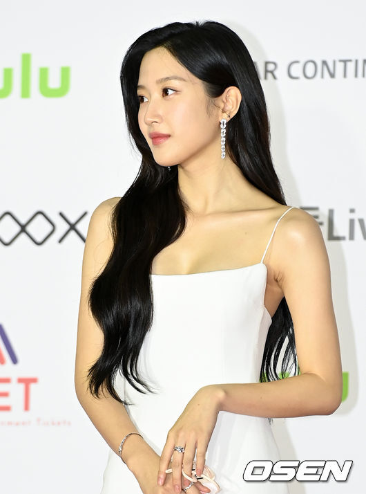The 2021 Asia Artist Awards (2021 AAA) red carpet event was held at KBS Arena Hall in Gangseo-gu, Seoul on the afternoon of the 2nd.Actor Moon Ga-young poses. 2021.12.02