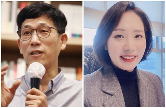 진중권(왼쪽) 전 동양대학교 교수와 조동연 서경대 군사학과 교수. 연합뉴스