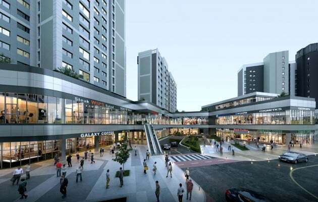 대전 도안 센트럴 아이파크 상업시설 투시도