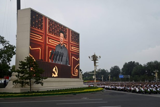 지난 7월 1일(현지 시각) 중국 공산당 100주년 기념식이 베이징에서 열렸다. 〈사진-AFP?연합뉴스〉