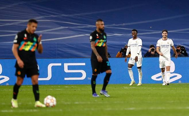 레알 마드리드가 8일(한국시각) 인터밀란과의 유럽축구연맹 챔피언스리그(UCL) D조 6차전에서 2-0으로 승리했다. /사진=로이터