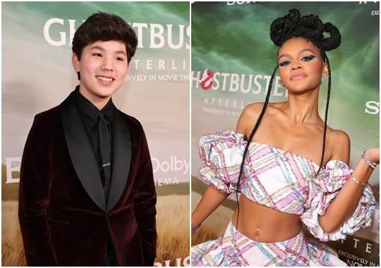 ‘고스트 버스터즈 라이즈’가 발굴해낸 특급 신예 로건 킴과 셀레스트 오코너(왼쪽부터)