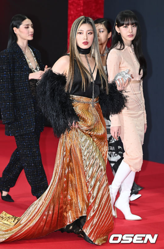 The 2021 Mnet Asian Music Awards (2021 Mnet ASIAN MUSIC AWARDS, MAMA) awards ceremony was held at CJ ENM Studio Center in Paju, Gyeonggi Province on the afternoon of the 11th.Li jung is entering the red carpet event ahead of the awards ceremony. 2021.12.11