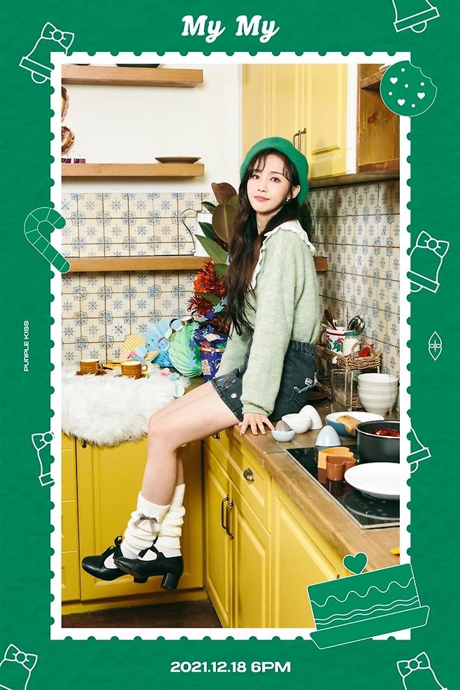 Seoul = = Balance Stone Purple Kiss (PURPLE KISS) released the personal concept photo of the first Winter Song.On the 13th, Purple Kiss presented the concept photos of Park Ji-eun, Nago Eun and City of the digital single My My through the official SNS.Park Ji-eun in the open photo is posing on the sink.Styling that gave points to green colors such as fur hats and knits, emphasized a warm yet cute feeling.Nago-eun, on the other hand, is making a lovely look at the camera with his owner in his arms. He is attracted by his youthful yet innocent charm with his pure white costume.Finally, City layered knits over shirts to create a comfortable yet stylish casual look, a naturally tied hairstyle that doubled the feminine yet lovely vibe.As such, Purple Kiss maximizes its lovely charm with a concept that goes well with Christmas, and many expectations are gathered for the personal concept photo of the members to be released later.Purple Kiss will release Winter Song My My on the 18th.As it is released during the Christmas season, it is expected that the listeners will be able to listen happily at the end of the year.In particular, Purple Kiss has been playing various genres such as intense rock, R & B, and punk, and will demonstrate its musical ability to challenge warm and emotional carols through this My Mai.On the other hand, Purple Kiss debut winter song My Mai will be released on various music sites at 6 pm on the 18th.