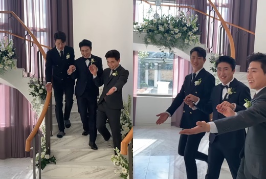 Comedian Yoo Se-yoon, 41, unveiled the marriage scene in Jang Dong-min, 42.Yoo Se-yoon posted a video on his 19th day with an article entitled Come on and brother will be the New World of happiness from now on.He added, We are happy more than our brother # who has been suffering # sincerely congratulate you.Jang Dong-min signed a one-hundred-year contract with a 6-year-old non-entertainment bride at Jeju Island Motivation; the society was played by Yoo Se-yoon and You sang-mu, 41.In the video, there was a picture of Jang Dong-min, Yoo Se-yoon, and You sang-mu coming down the stairs to the Wedding ceremony.Yoo Se-yoon and You sang-mu are guiding the way with bright expressions.Wedding ceremony heroine Jang Dong-min walked with their hands in a smileless manner.Three people boasted a strong friendship by shooting a pleasant video before the ceremony.In the following video, Yoo Se-yoon and You sang-mu parodied the famous scene Drue and Drew in accordance with the movie New World OST and laughed.Jang Dong-min and Yoo Se-yoon and You sang-mu were loved by working together under the name Ongdalsam.On the other hand, Jang Dong-min, who collected the topic with the surprise marriage news on the 6th, said through his agency, I am a little embarrassed to tell you the marriage news so suddenly.I meet the most precious person of my life and try to be the husband of a family and the loving person.After marriage, I will show you a more serious responsibility, work diligently and live beautifully. 