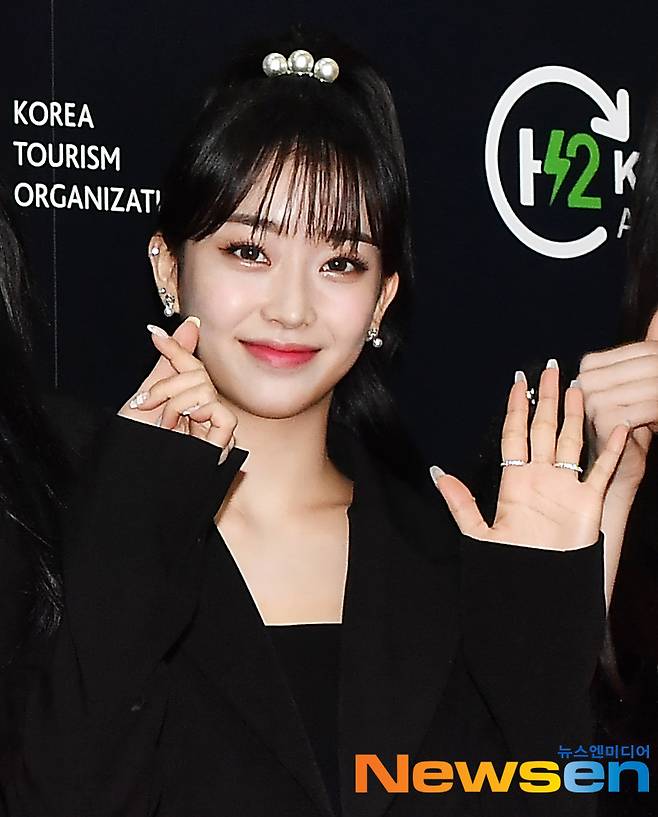 On the afternoon of the 19th, the 16th Korea H-Two Alliance Asia Model Awards event with Woods Nex was held at the 2nd SETEC Exhibition Hall in SeoulSTAYC (SUMIN, Sieun, Isa, Se-eun, Yun, and Jaei) attend and pose on the day.