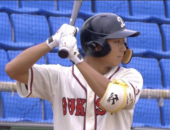 ▲ 덕수고 이서준 ⓒ SPOTV 중계화면 캡처