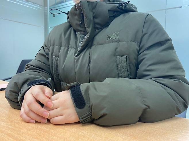 피해자 A씨는 지난 15일 서울 종로구 머니투데이 본사에서 진행한 인터뷰에서 조유정씨의 집단 따돌림과 학교폭력을 주장했다. /사진=전형주 기자 jhj@