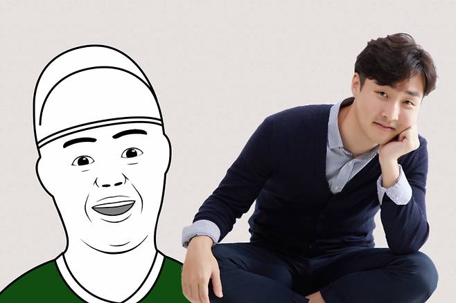 이모티콘 ‘늬에시’ 시리즈를 그린 박철연 작가.