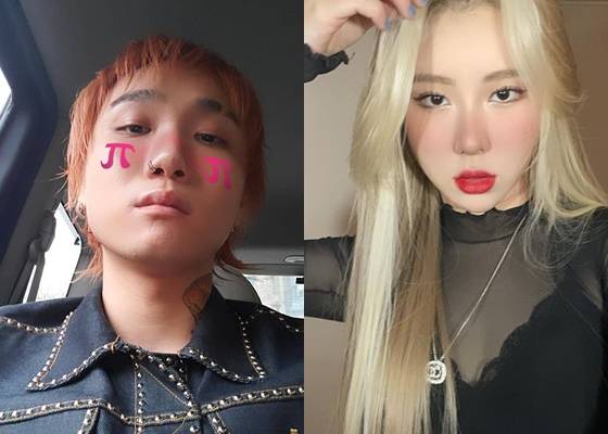 저스디스(왼쪽), 백예린 /사진=저스디스 백예린 인스타그램