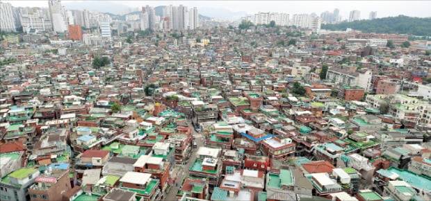 서울 동작구 노량진뉴타운에서 규모가 가장 큰 1구역 일대. 재개발이 끝나면 새 아파트 2992가구가 들어선다. 연합뉴스