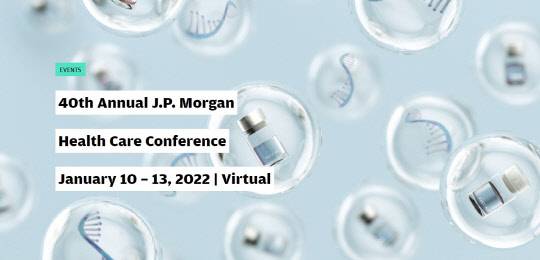 JP모건 헬스케어 컨퍼런스 이미지. 홈페이지 캡쳐