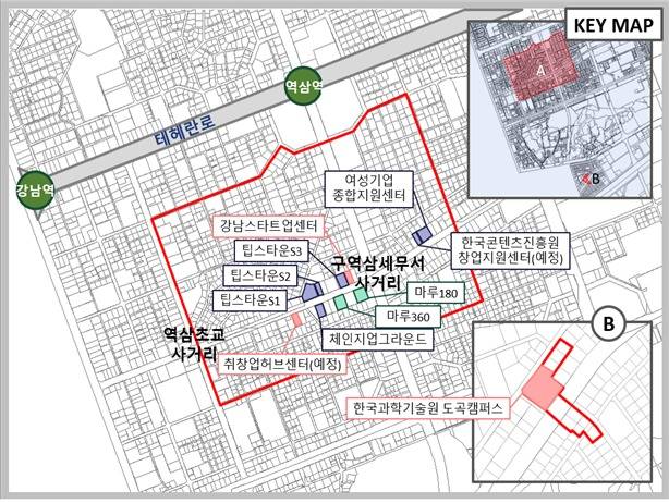 강남 벤처기업육성촉진지구 (중소벤처기업부 제공) © 뉴스1