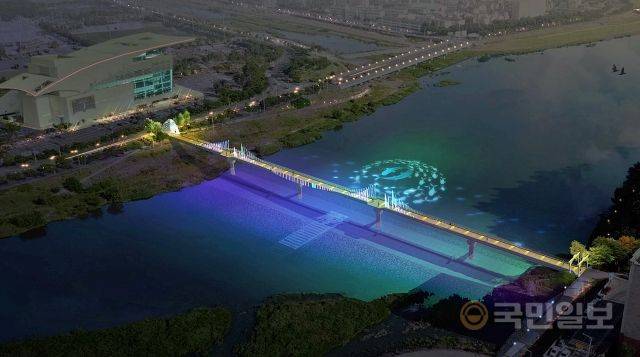 경주 공도교 경관조명 디자인 예상도. 경주시 제공