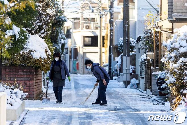 도쿄 거리의 2022년 1월 7일 모습. © AFP=뉴스1 자료 사진
