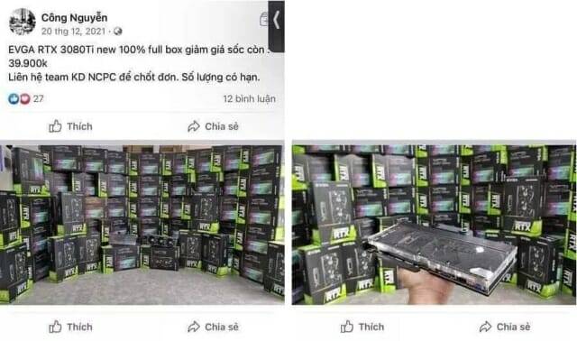 베트남 대형 PC 업체 응우옌 콩(Nguyen Cong)이 페이스북에 올린 게시물. (사진=페이스북 캡처)