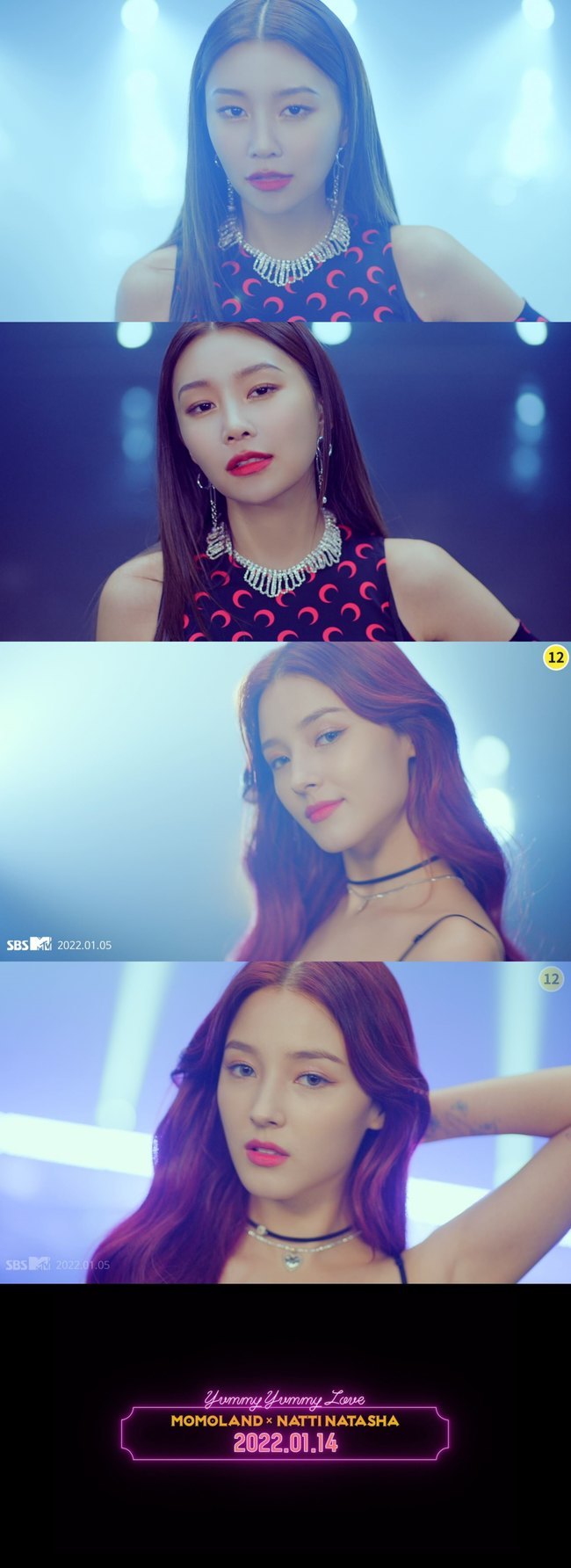 Group Momoland (MOMOLAND) shows off its funky charmMomoland released the last film teaser for the digital single Yummy Yummy Love (Yami Yamirup), which will be released on January 14 via the official SNS channel at 12 p.m. on January 11.The last runners on visual film are Lee Hye-bin and Nancy, who walked out of a dark background and emanated a cynical charm.Nancy has a fascinating look under the colorful lighting and has perfected the funky sexy concept.In the background of the video, a passage of the lyrics Yummy Yummy Love, which is the same as the title of Momolands new song, flowed out and caused curiosity about the new song.Momoland is releasing a variety of teaser contents sequentially ahead of the release of the new song Yummy Yummy Love.The album, released by Momoland in about a year, was joined by world-renowned artist Natti Natasha Richardson (Natti Natasha).After his debut, Momoland made it to the box office, releasing Bam (BAAM), Bananachacha and Thumbs Up in succession following Full-Full.Momoland will release its first music video teaser on Wednesday and continue its comeback countdown.