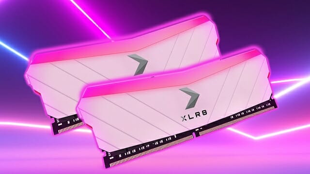 PNY XLR8 DDR4 메모리 핑크 버전. (사진=한미마이크로닉스)