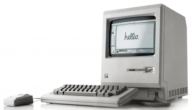 1984년 ‘매킨토시 128K’를 세상에 내놓은 28세 스티브 잡스.  미국 의회도서관 웹사이트
