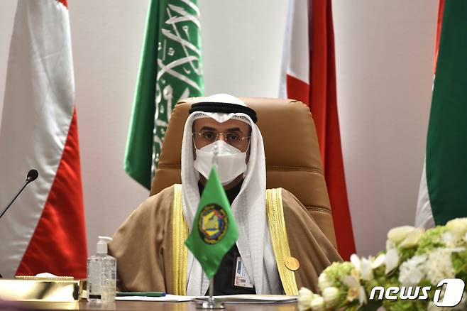 나예프 알하즈라프 걸프협력회의 (GCC) 사무총장. © AFP=뉴스1 © News1 우동명 기자