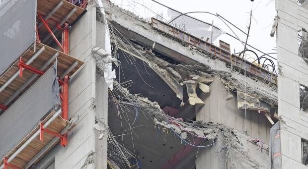 광주 서구 화정동 신축아파트 붕괴사고 현장 모습. /연합뉴스
