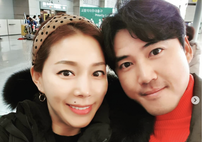 김정임(왼쪽)·홍성흔 부부. 사진｜김정임 인스타그램