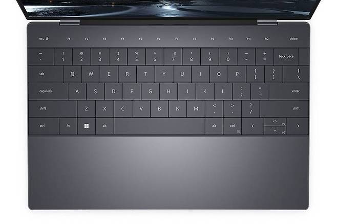 델 XPS 13 플러스의 엣지투엣지 키보드 디자인. 출처=델 테크놀로지스