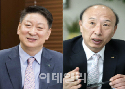 오화경(왼쪽) 하나저축은행 대표·이해선 전 한국거래소 시장 감시위원장(사진=이데일리 DB)
