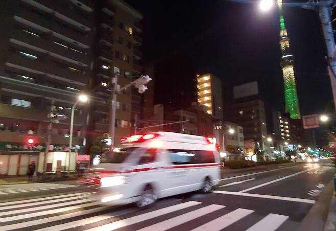도쿄의 구급차…다시 의료 위기 맞는 일본 [연합뉴스 자료사진]