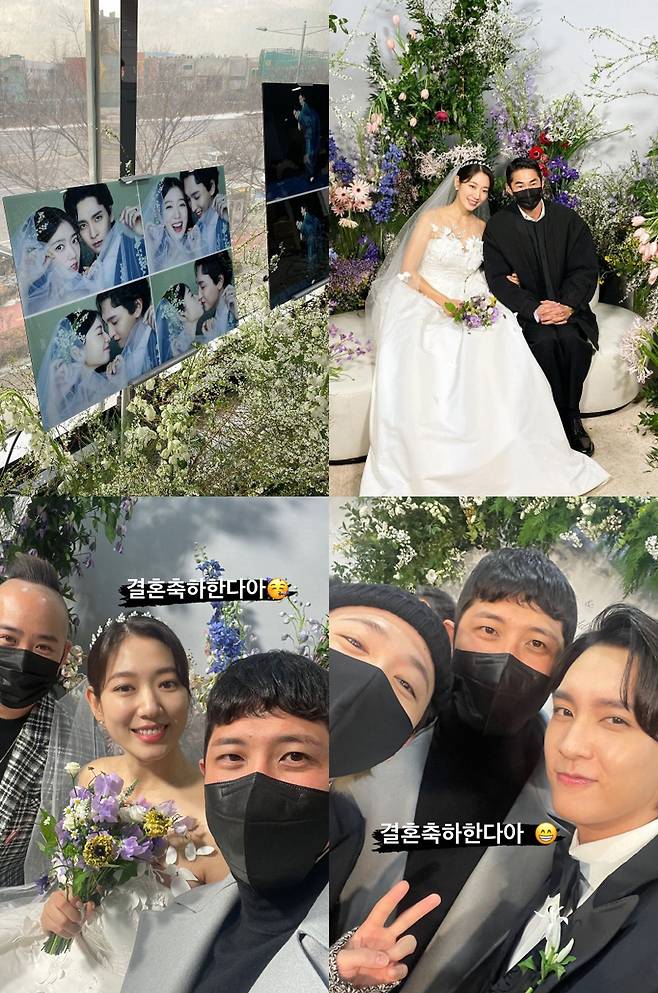 Actor Park Shin-hye has posted a marriage ceremony with fellow Choi Tae-joon after five years of devotion.From the lineup of super-luxury star guests to the D-line of Park Shin-hye, which was glimpsed, the marriage ceremony, which was perfect as a scene of a melodrama, heated up the entertainment industry for two consecutive days.Park Shin-hye and Choi Tae-joon held a ceremony for the century in the blessing of their family and acquaintances at a church in Gangdong-gu, Seoul on the 22nd.Park Shin-hye thanked everyone who gave me many blessings and congratulations through his SNS after the marriage ceremony.Park Shin-hye and Choi Tae-joon have dated since late 2017 and revealed their devotion in March 2018, continuing their unwavering love and becoming the leading couple in the entertainment industry.Park Shin-hye and Choi Tae-joon, who announced marriage last November after a long five-year relationship.In particular, Park Shin-hye was congratulated by boldly confessing to his fans until the precious second year of his preparation for marriage.Park Shin-hye and Choi Tae-joon, who joined the ranks of out-of-stock girls and out-of-stocks in such a lot of interest, were also a series of topics.Once the star guest lineup attended the marriage ceremony to celebrate the marriage of the two people was a glamor itself.Bae Jeong-nam, Oh Sang-jin, Lee Hong-gi (FT Island), Crush, D.O.(Exo), Lee Juck, Zico, Lee Sun Bin, Lee Min Ho, Lee Dong Hui, Lee Teuk (Super Junior), Kim Woo-ri stylist, former gymnast Son Yeon-jae, and baseball player Hwang Jae-gyun attended and some stars received much attention because they posted the beautiful marriage scene of the two on SNS.In particular, Lee Hong-gi called the OST Maliya of his life work Heirs starring Park Shin-hye as a celebration, and Crush and D.O.Also, the drama Dokkaebi OST Beautiful was called as a duet and collected topics.Here, Lee Juck played the piano himself and called Good luck as a celebration, and Zico, famous for Choi Tae-joons best friend, read a letter to bless the future of the two couples and showed off his friendship.In addition, Park Shin-hye, who reads the marriage pledge, and Choi Tae-joons affectionate appearance, and a romantic kiss in front of the guests, were envious of the marriage ceremony, such as a scene of a melodrama.In addition, Park Shin-hyes D line, which was seen at first glance through a pure white dress, attracted much attention.Park Shin-hye, who has just passed the early stages of pregnancy, has revealed her face as the most beautiful bride and prospective mother in the world.
