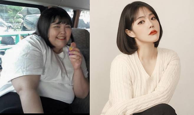 양수빈의 체중감량 비포&애프터/사진=양수빈 공식 인스타그램