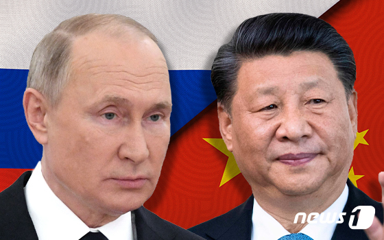 블라디미르 푸틴 러시아 대통령(왼쪽)과 시진핑 중국 국가주석. © News1 최수아 디자이너